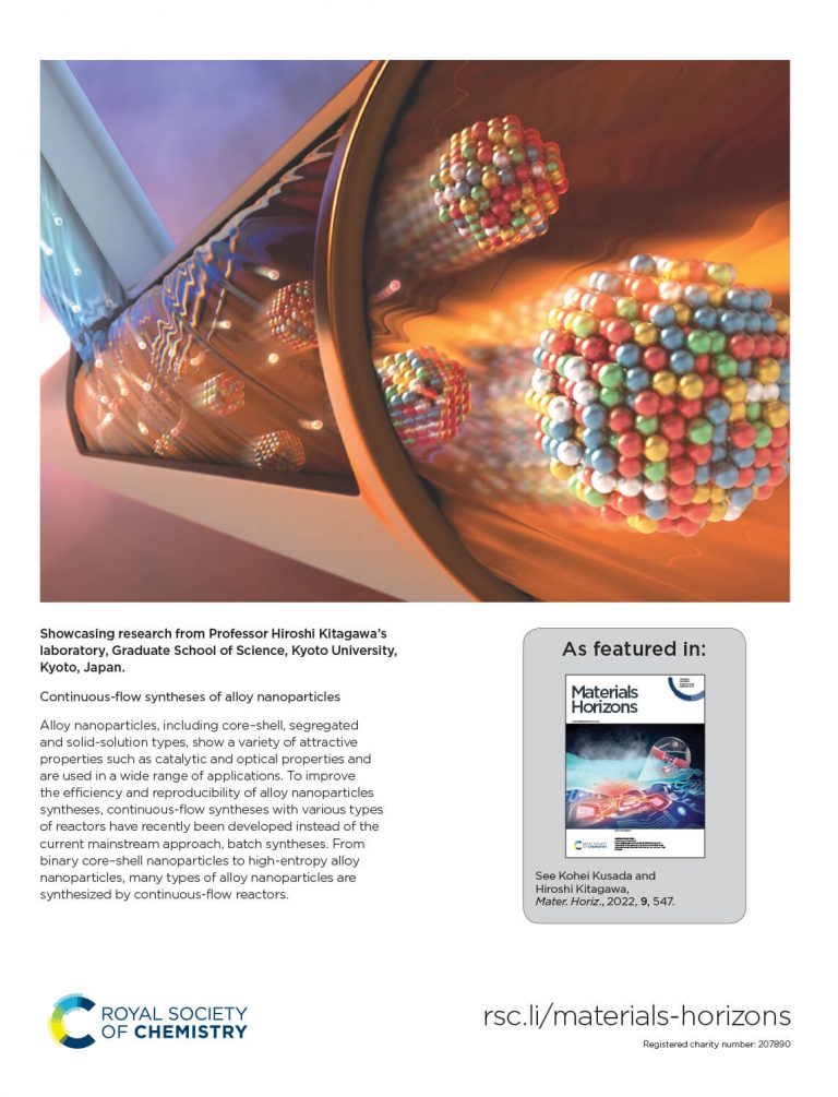 論文雑誌「Materials Horizons」のカバーピクチャーを制作しました[京都大学] 株式会社アートアクション