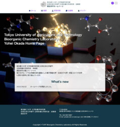 Webサイト制作 研究室 アートアクション 京都 東京農工大学 岡田洋平先生 ホームページ
