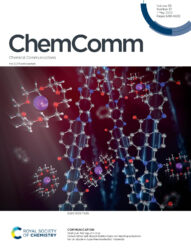 RSC Chemical Communications カバーピクチャー 科学イラスト 論文表紙絵 アートアクション 京都工芸繊維大学 野々口先生 cover picture