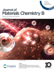 Journal of Materials Chemistry B カバーピクチャー 科学イラスト 論文表紙絵 アートアクション 日本大学 cover picture
