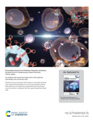 RSC カバーピクチャー 科学イラスト 論文表紙絵 アートアクション 鳥取大学 cover picture
