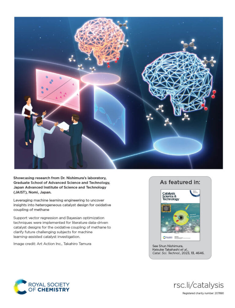 論文雑誌「Catalysis Science & Technology」のカバーピクチャーを制作しました[北陸先端科学技術大学院大学