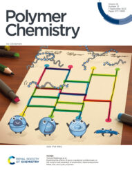 Polymer Chemistry 信州大学 カバーピクチャー 科学イラスト 論文表紙絵 アートアクション cover picture