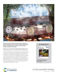 Sustainable Energy & Fuels カバーピクチャー 科学イラスト 論文表紙絵 アートアクション cover picture 群馬大学