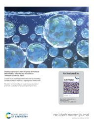 山形大学 Soft Matterカバーピクチャー 科学イラスト 論文表紙絵 アートアクション cover picture