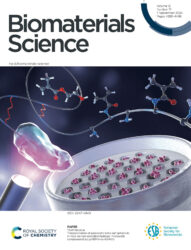 東京大学 Biomaterials Science カバーピクチャー 科学イラスト 論文表紙絵 アートアクション cover picture