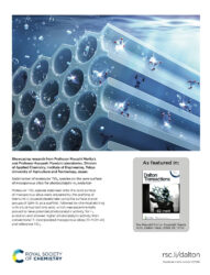 東京農工大学 Dalton Transactions カバーピクチャー 科学イラスト 論文表紙絵 アートアクション cover picture