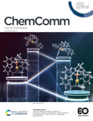 RSC Chemical Communications 公立千歳科学技術大学 カバーピクチャー 科学イラスト 論文表紙絵 アートアクション cover picture