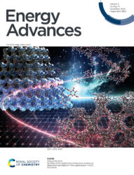 RSC Energy Advances 愛知工業大学 カバーピクチャー 科学イラスト 論文表紙絵 アートアクション cover picture