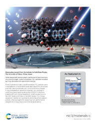 東京大学 Journal of Materials Chemistry C カバーピクチャー 科学イラスト 論文表紙絵 アートアクション cover picture