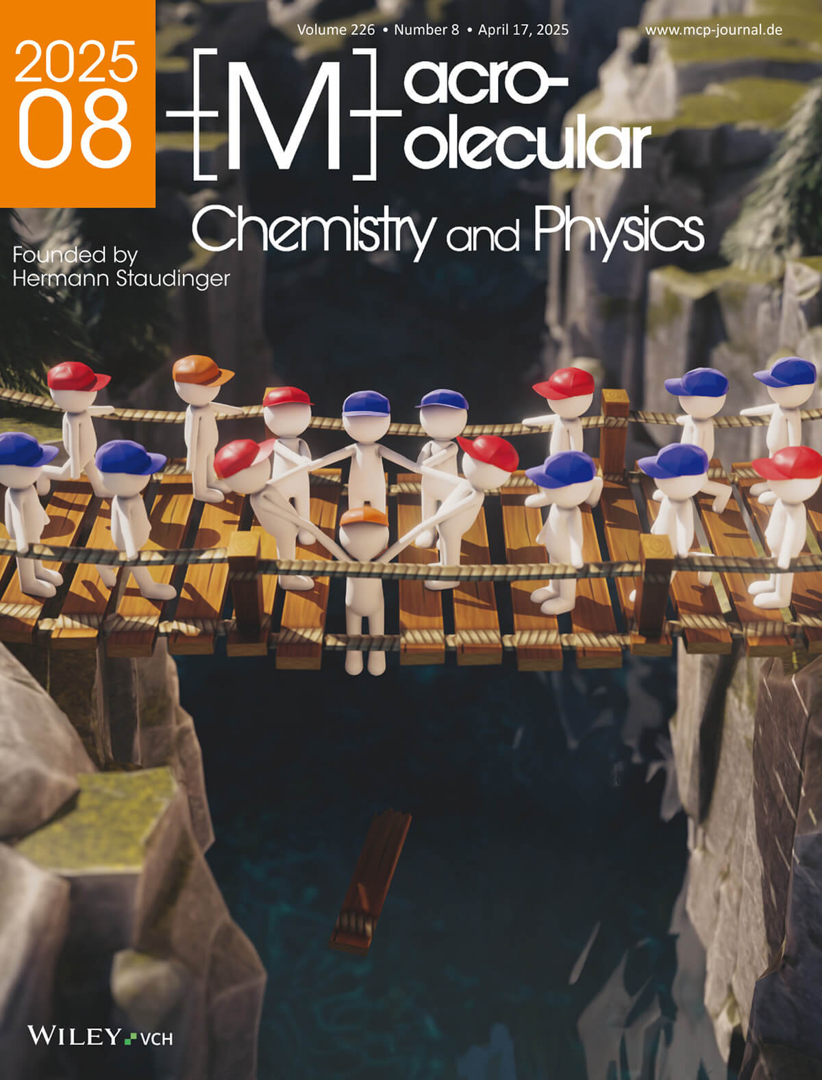 Wiley 早稲田大学 Macromolecular Chemistry and Physics カバーピクチャー 科学イラスト 論文表紙絵 アートアクション cover picture