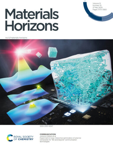 Materials Horizons 東京大学 カバーピクチャー 科学イラスト 論文表紙絵 アートアクション cover picture