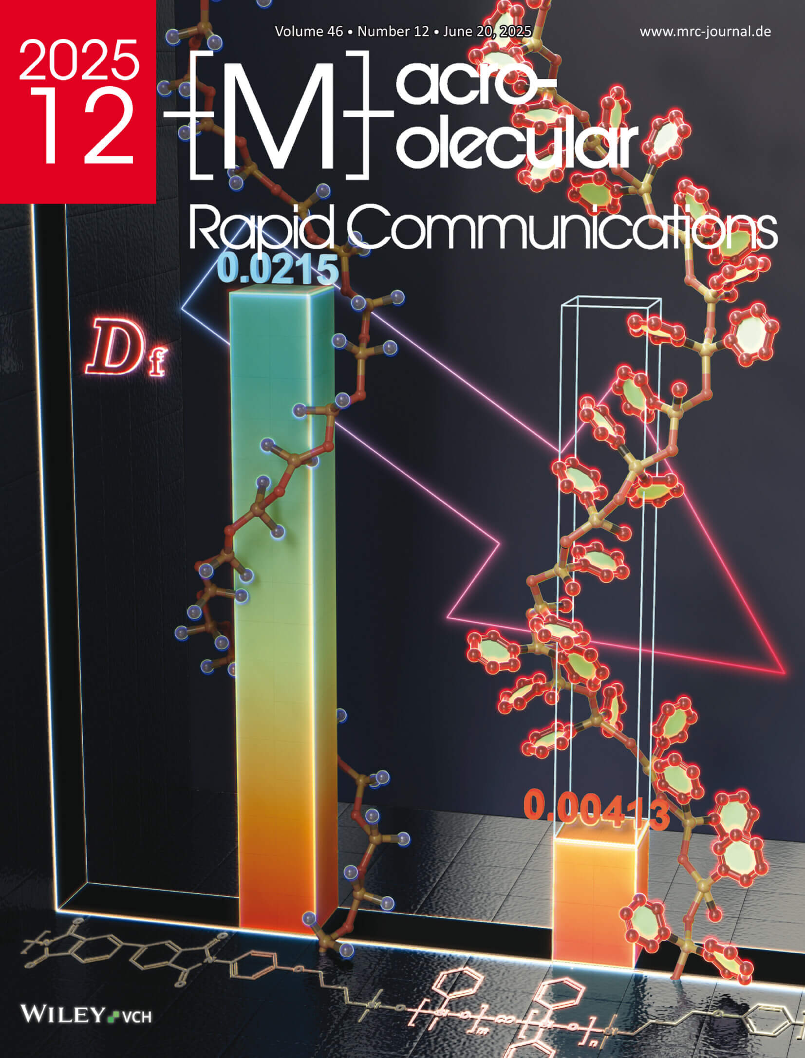 Macromolecular Rapid Communications 東京科学大学 早川・難波江研究室 カバーピクチャー 科学イラスト 論文表紙絵 アートアクション cover picture