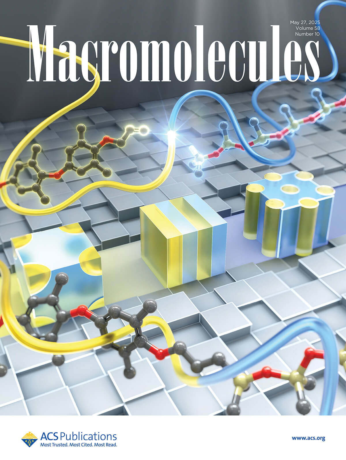 Macromolecules 東京科学大学 早川・難波江研究室 カバーピクチャー 科学イラスト 論文表紙絵 アートアクション cover picture