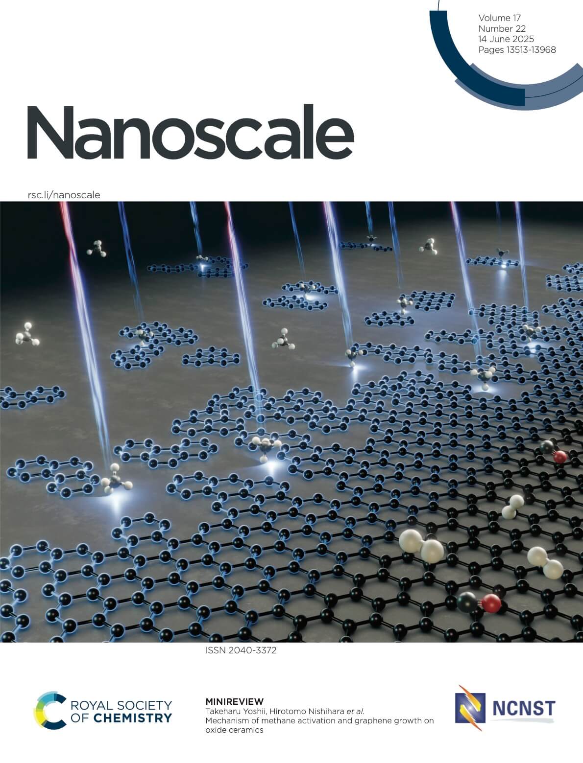 東北大学 Nanoscale カバーピクチャー 科学イラスト 論文表紙絵 アートアクション cover picture