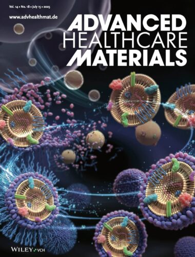 Advanced Healthcare Materials 東京大学 カバーピクチャー 科学イラスト 論文表紙絵 アートアクション cover picture