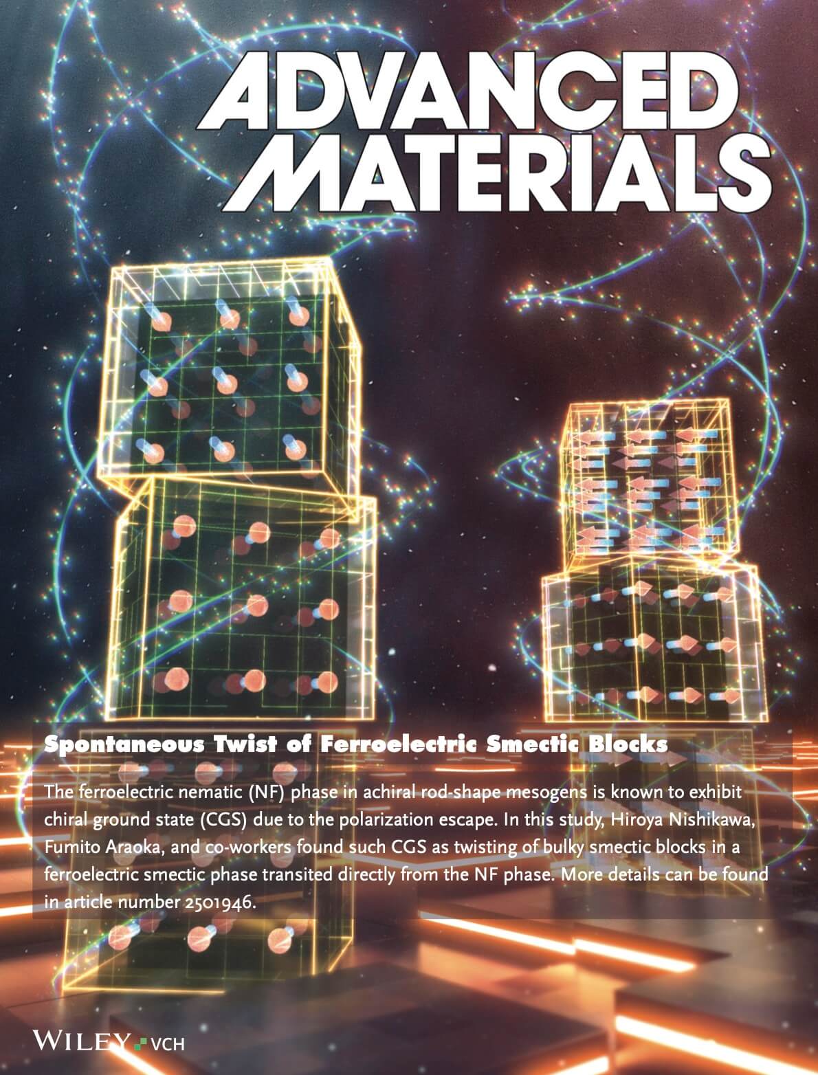 理化学研究所 Advanced Materials Wiley 科学イラスト 論文表紙絵 アートアクション cover picture