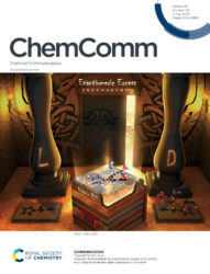 Chemical Communications 東京大学 南研究室 カバーピクチャー 科学イラスト 論文表紙絵 アートアクション cover picture 南豪先生 佐々木由比先生 RSC