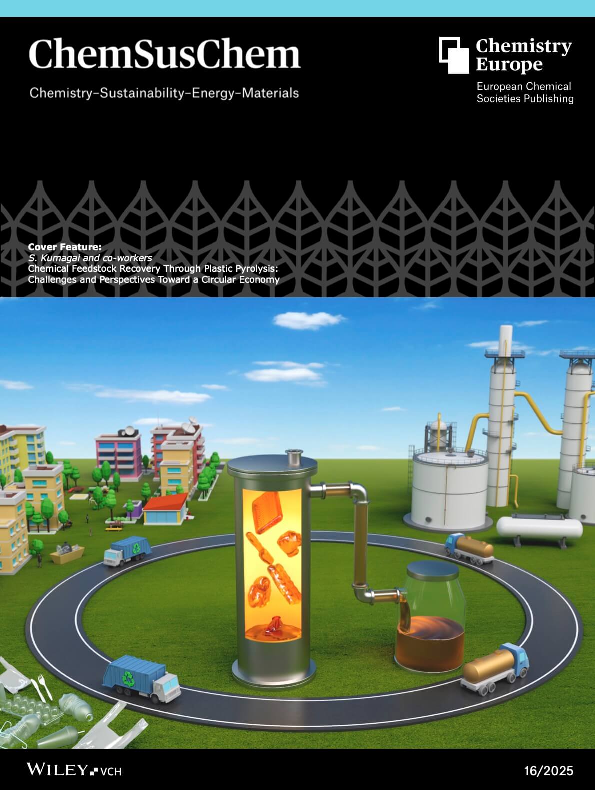 ChemSusChem 東北大学 科学イラスト 論文表紙絵 アートアクション cover picture