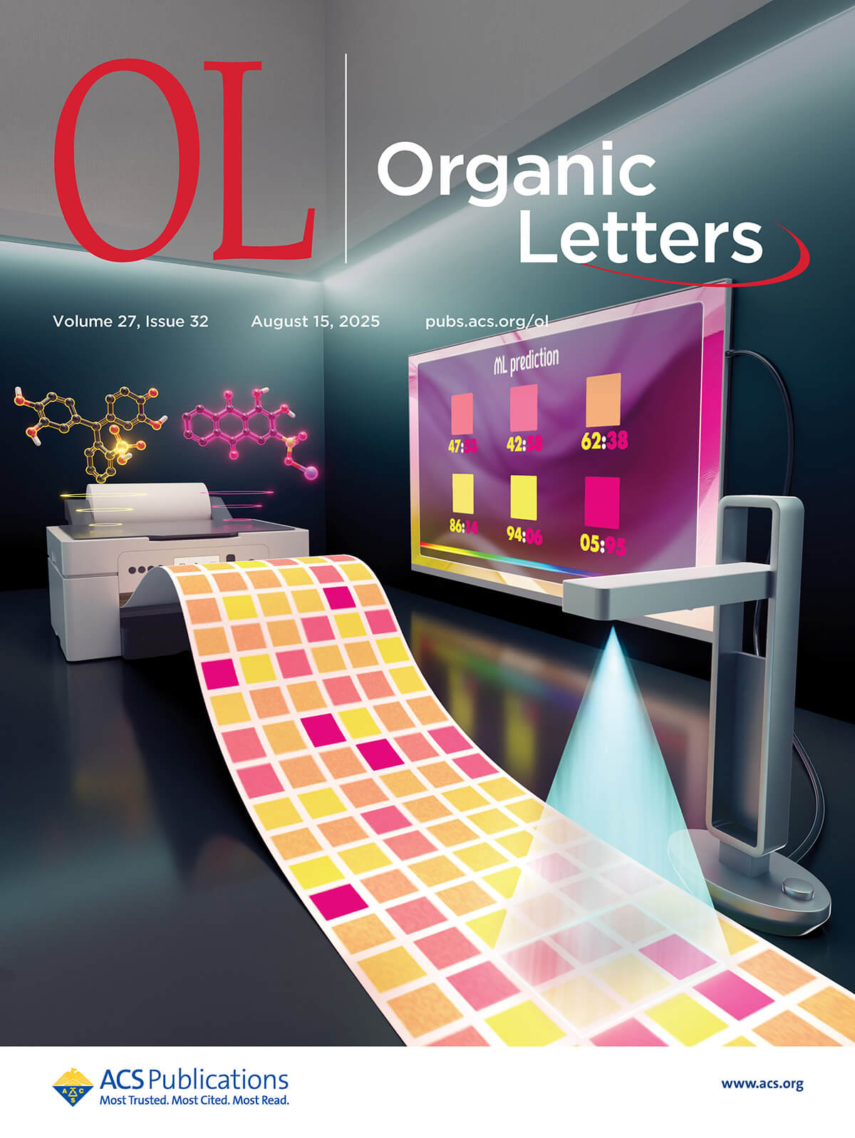 北海道大学 東京大学 ACS Organic Letters カバーピクチャー 科学イラスト 論文表紙絵 アートアクション cover picture