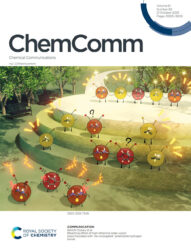 早稲田大学 Chemical Communications RSC 科学イラスト 論文表紙絵 アートアクション cover picture