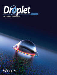 Droplet カバーピクチャー 科学イラスト 論文表紙絵 アートアクション cover picture