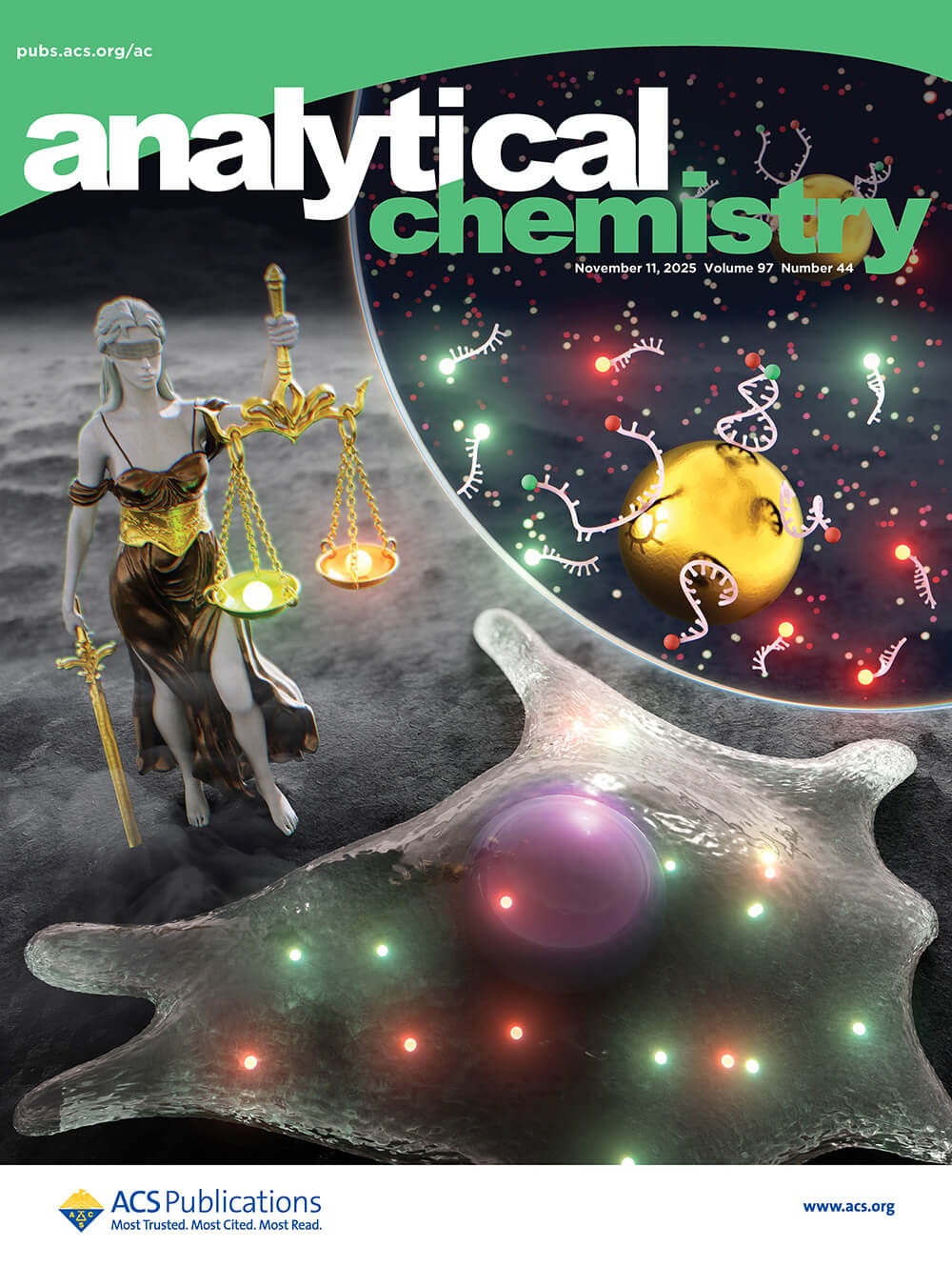北海道大学 Analytical Chemistry カバーピクチャー 科学イラスト 論文表紙絵 アートアクション cover picture