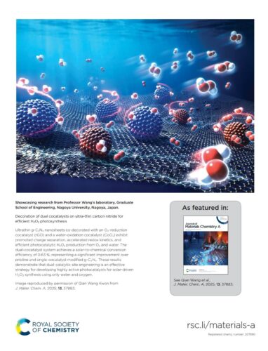 名古屋大学 Journal of Materials Chemistry A カバーピクチャー 科学イラスト 論文表紙絵 アートアクション cover picture