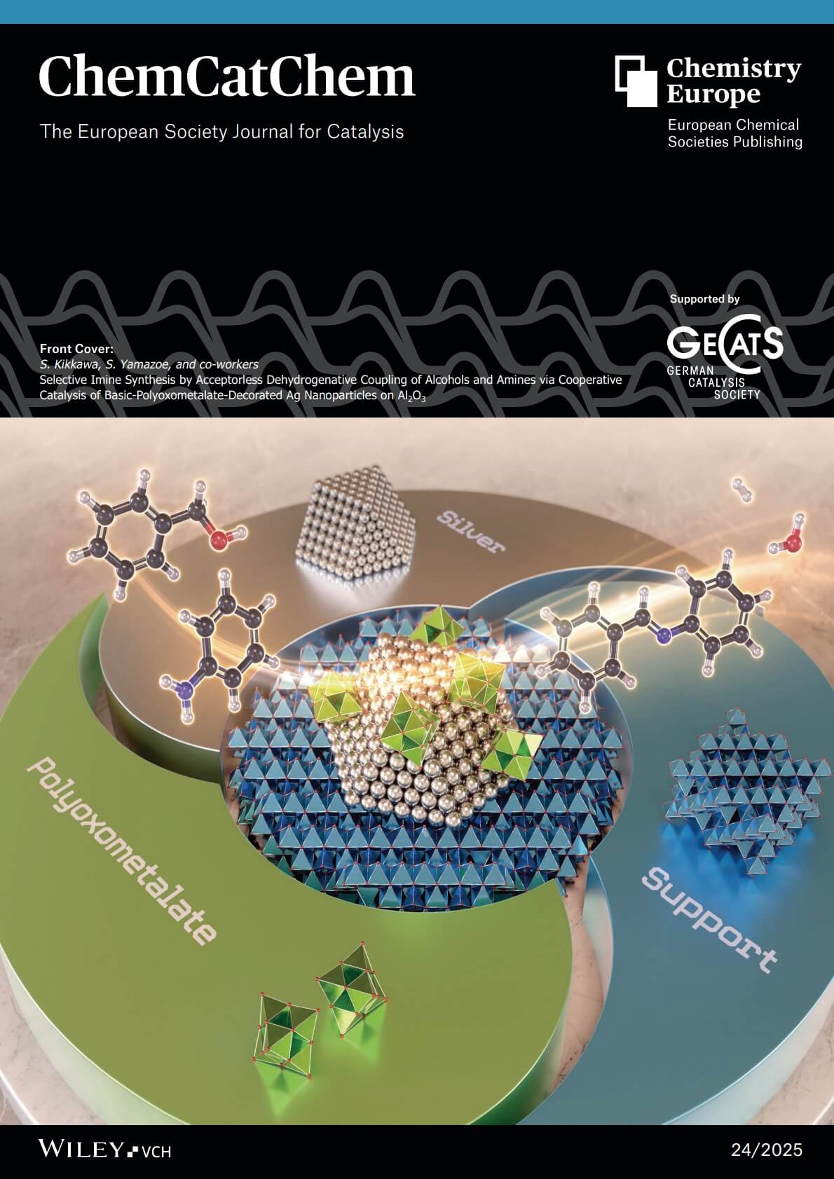 東京都立大学 ChemCatChem カバーピクチャー 科学イラスト 論文表紙絵 アートアクション cover picture