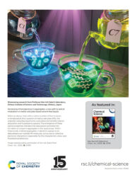 Chemical Science カバーピクチャー 科学イラスト 論文表紙絵 アートアクション cover picture