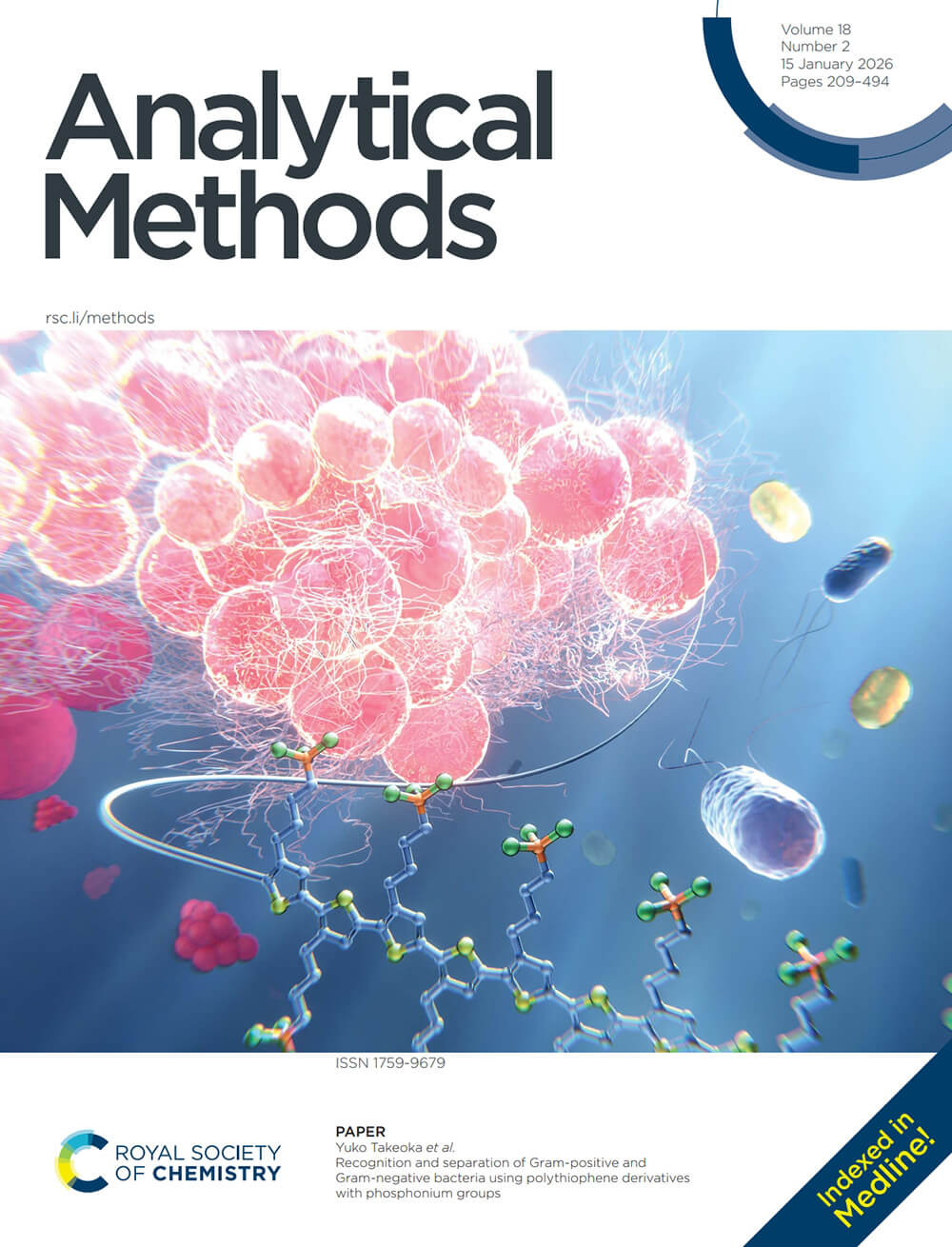 上智大学 Analytical Methods カバーピクチャー 科学イラスト 論文表紙絵 アートアクション cover picture