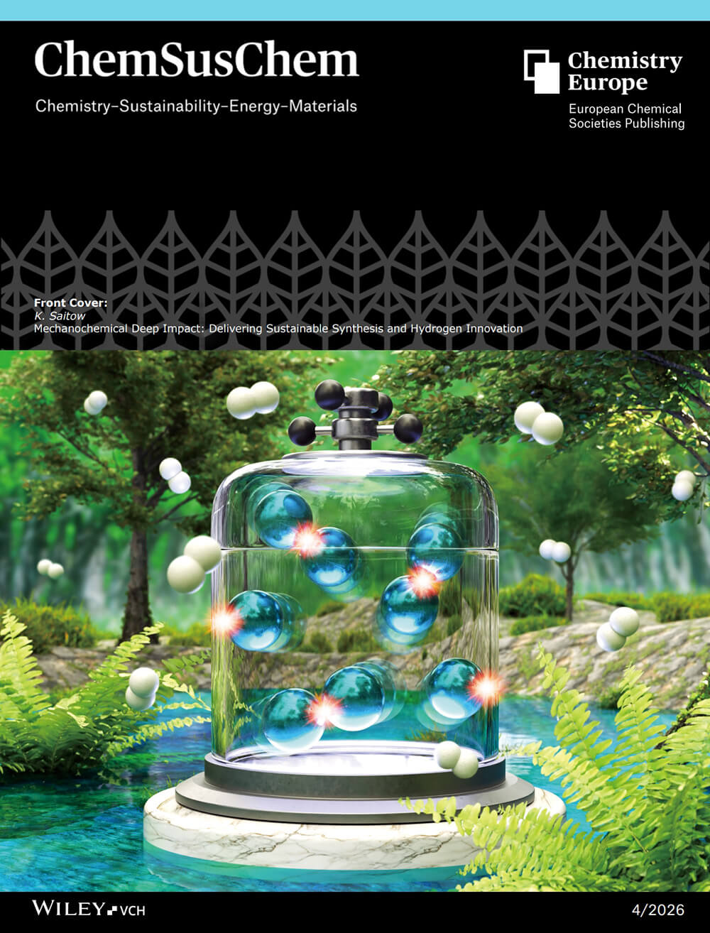 ChemSusChem 広島大学 カバーピクチャー 科学イラスト 論文表紙絵 アートアクション cover picture