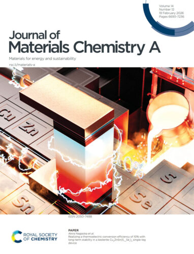 宮崎大学 Journal of Materials Chemistry A カバーピクチャー 科学イラスト 論文表紙絵 アートアクション