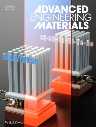 AIST 産総研 Advanced Engineering Materials Wiley カバーピクチャー 科学イラスト 論文表紙絵 アートアクション