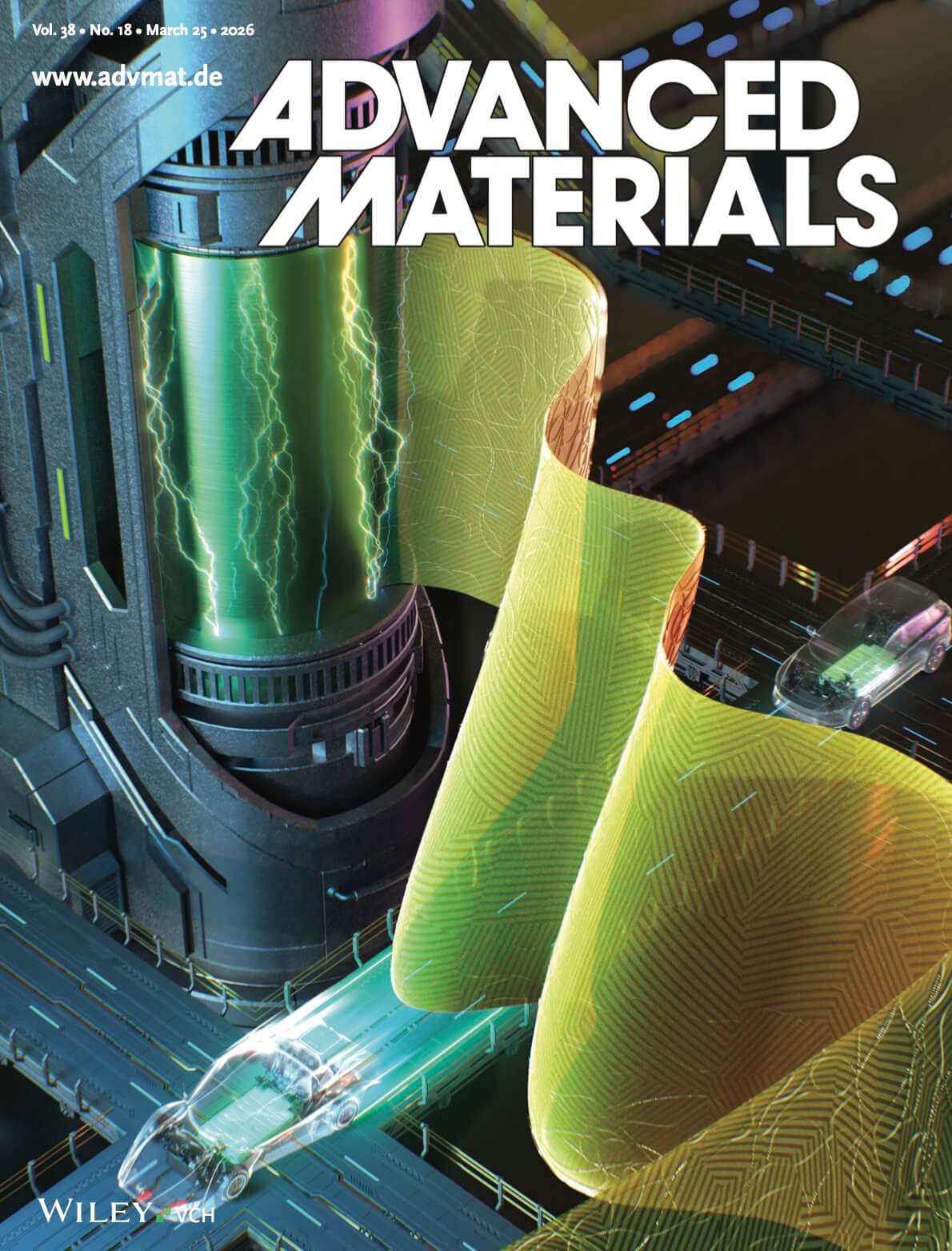 日産自動車 NISSAN Advanced Materials カバーピクチャー 科学イラスト 論文表紙絵 アートアクション