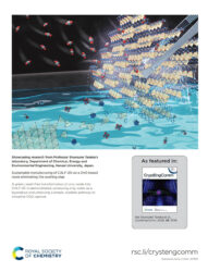 関西大学 CrystEngComm カバーピクチャー 科学イラスト 論文表紙絵 アートアクション