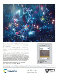 RSC Physical Chemistry Chemical Physics 広島市立大学 カバーピクチャー 科学イラスト 論文表紙絵 アートアクション