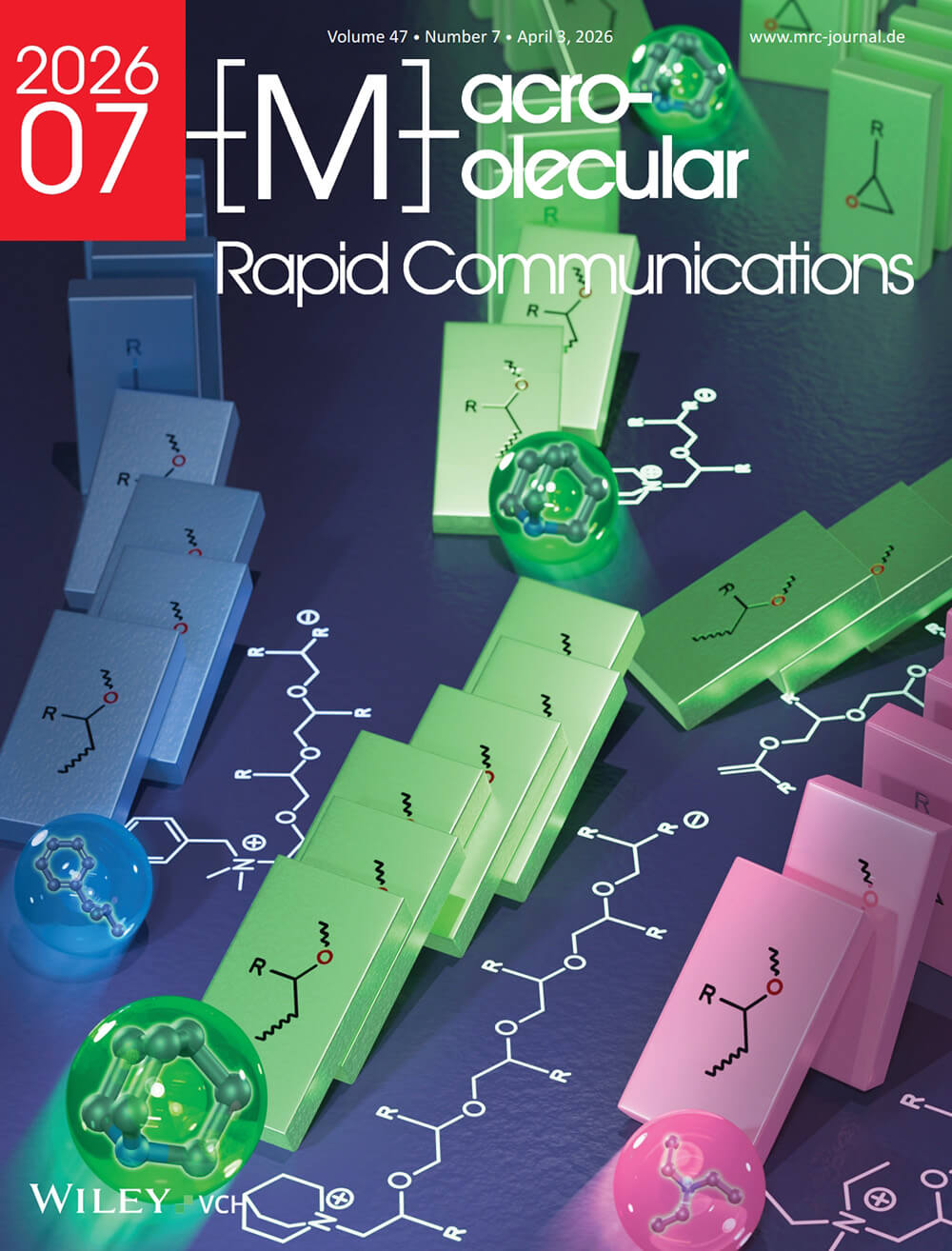 東京理科大学 Macromolecular Rapid Communications Wiley カバーピクチャー 科学イラスト 論文表紙絵 アートアクション