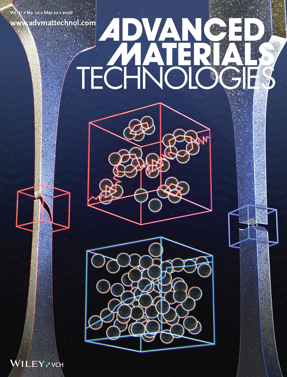 Advanced Materials Technologies カバーピクチャー 科学イラスト 論文表紙絵 アートアクション Wiley 長岡技術科学大学