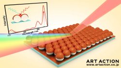 科学イラスト 図 制作 Copper nanostructure 3DCG 京都 アートアクション