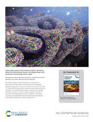 chemical science カバーピクチャー 科学イラスト 論文表紙絵 アートアクション cover picture 高知工科大学