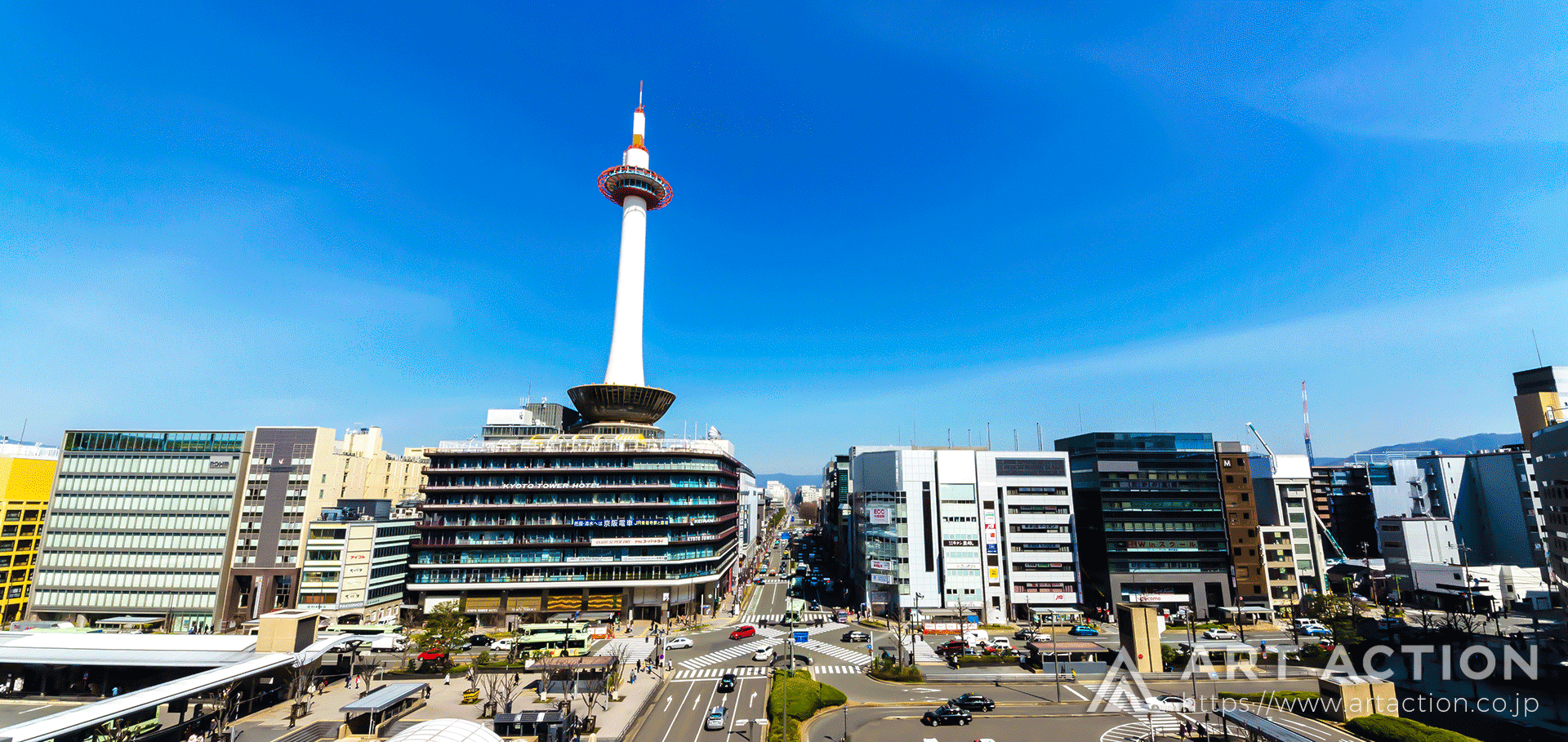 京都駅 京都タワー 写真